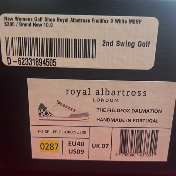 ROYAL ALBATROSS Fieldfox women’s golf shoes. New in box. Size US9/EU40 - Picture 12 of 13